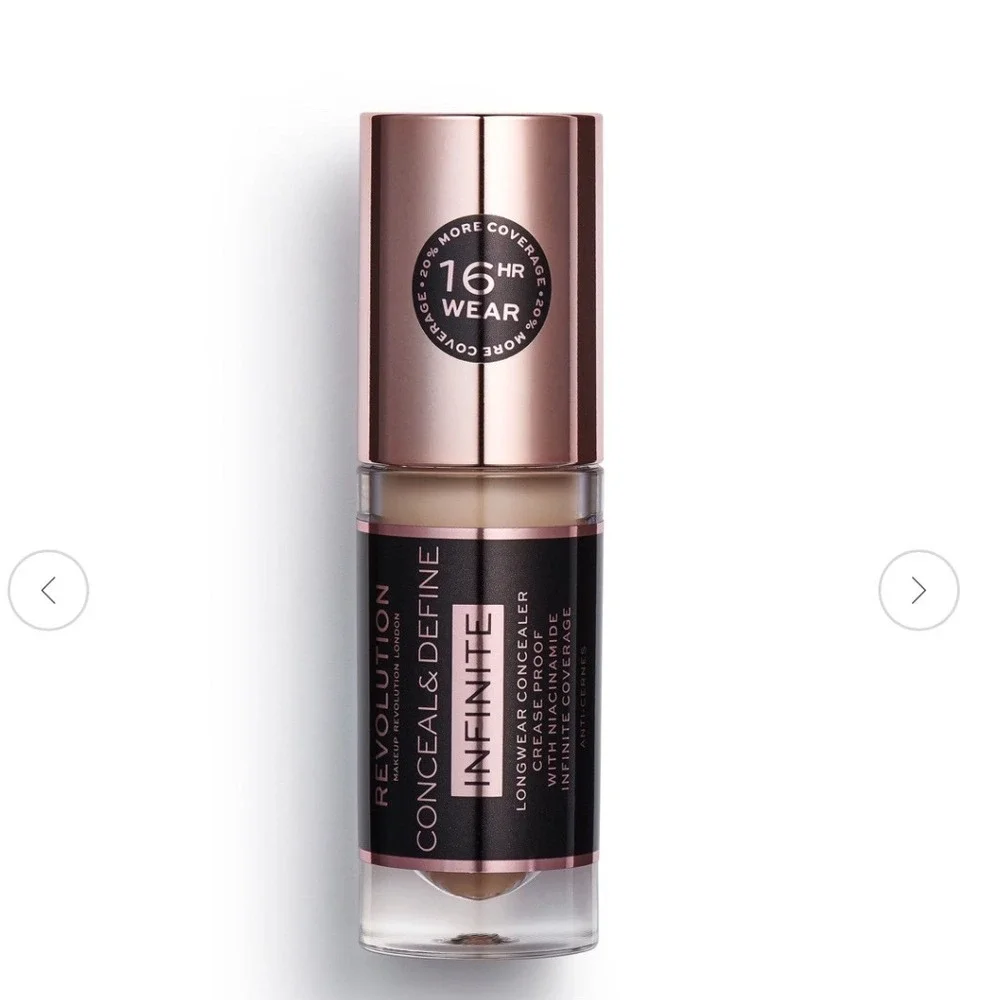 Revolution Conceal & Define Infinite C3.5 Longwear Concealer 16HR Coverage X2